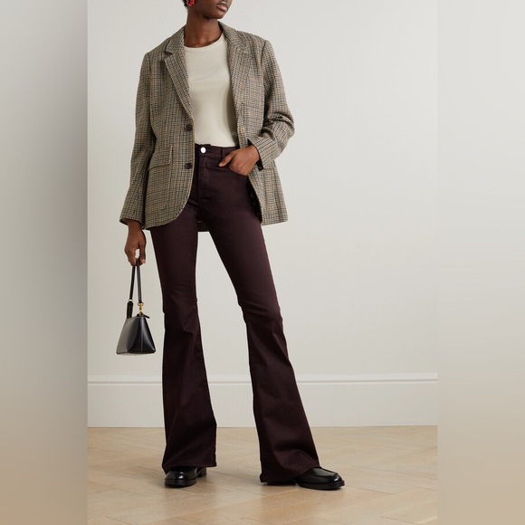 Frame Denim Pants - FRAME Women’s Le High Waist Flare Jeans Burgundy size 31 NWT